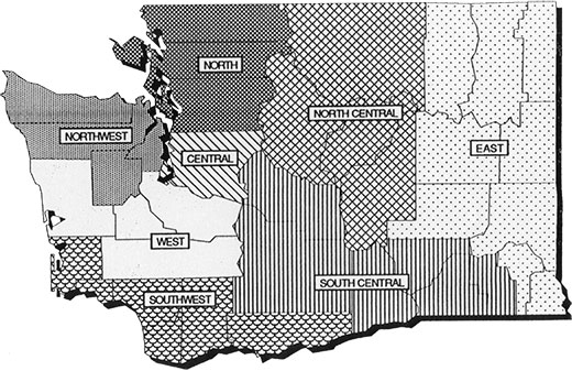 EMS Trauma Care Regions in Washington