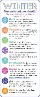 Checklist for winter selfcare