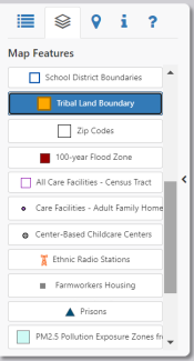 IBL Map Features menu