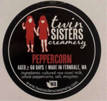 Twin Sisters Creamery Peppercorn Cheese